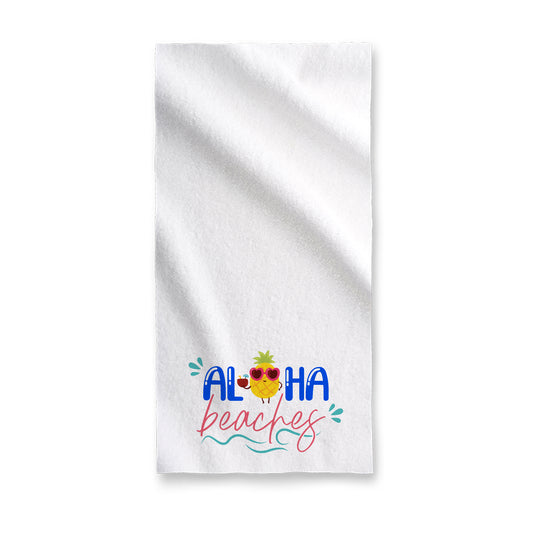 Aloha Beaches Towel For Summer Holiday Swimming Sports Gym And Tea Bath